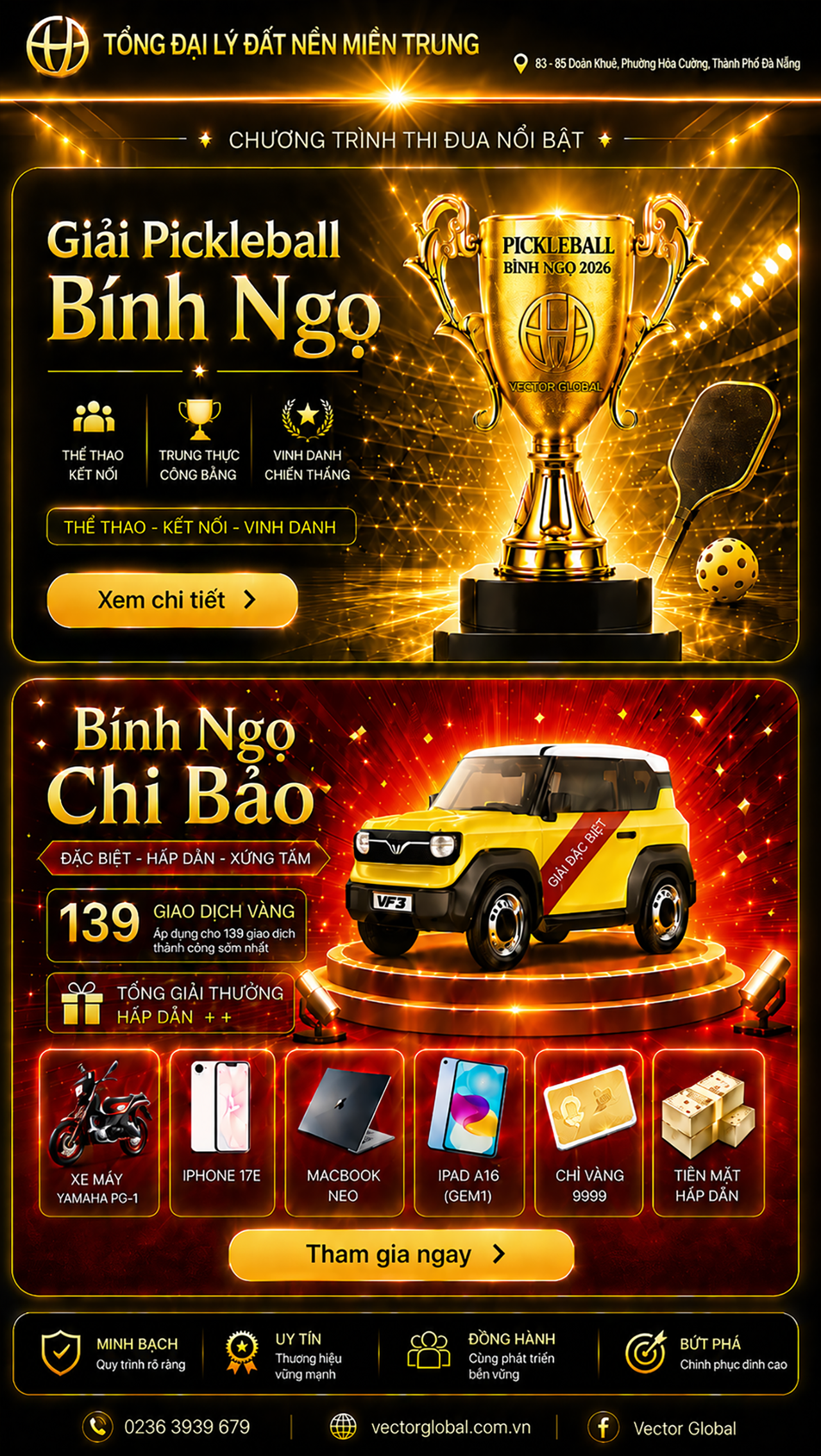 Chương Trình Thi Đua - Tổng Đại Lý Đất Nền Miền Trung
